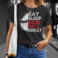 Eat Sleep Baseball Repeat Baseball Player Baseball T-Shirt Gifts for Her