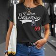 Eaton Beavers 69 Adult Humor Baseball T-Shirt Gifts for Her