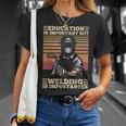 Education Is Important But Welding Is Importanter Distressed T-Shirt Gifts for Her