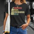 Ehemann Papa Eisenbahner Heldater T-Shirt Geschenke für Sie