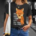 Ein Fuchs Muss Tun Was Ein Fuchs Tun Muss Beautiful Fox S T-Shirt Geschenke für Sie