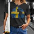 Elch Schwedische Flagge Schwede Skandinavien Schweden T-Shirt Geschenke für Sie