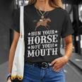 Equestrian Jockey Quarter Horse Racing T-Shirt Gifts for Her