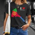 Eritrean Map Flag T-Shirt Geschenke für Sie