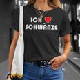 Erotic Ich Schwanze I Love Cocks T-Shirt Geschenke für Sie