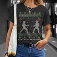 Esgrima Amante De Navidad Regalo Feo Esgrima Navidad Camiseta unisex Regalos para ella