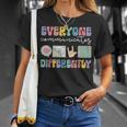 Everyone Communicates Differently Special Education Autism T-Shirt Gifts for Her