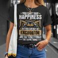 Excavator You Can't Buy Happiness Heavy Equipment Operator T-Shirt Gifts for Her