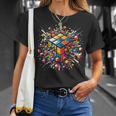 Exploding Cube Speed Cubing Puzzle Master T-Shirt Gifts for Her