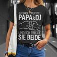 Father's Day Dad Ich Habe Zwei Titel Papa Und Dj T-Shirt Geschenke für Sie