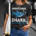 Fathers Day From Godson Goddaughter Godfather Shark T-Shirt Gifts for Her