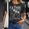 Fathor Like Dad Just Way Mightier Father's Day Fa-Thor T-Shirt Gifts for Her