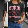 Faux Sequin Cupid University Happy Valentine’S Day Boy Girl T-Shirt Gifts for Her