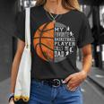 My Favorite Basketball Player Calls Me Dad Basketball Dad T-Shirt Gifts for Her