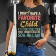 My Favorite Child Most Definitely My Son-In-Law Retro T-Shirt Gifts for Her