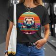 Ferret Sunset Retro Style Safari Vintage 70S T-Shirt Gifts for Her