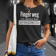 Finger Weg Von Mein Bier Du Fickschnitzel T-Shirt Geschenke für Sie