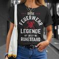 Fire Brigade Legend Is Im Ruhestand Rentner Fire Brigade T-Shirt Geschenke für Sie