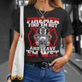 Firefighter Firemen Find 'Em Hot Leave 'Em Wet T-Shirt Gifts for Her