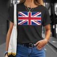 Flag United Kingdom Union Jack British Flags Top T-Shirt Gifts for Her