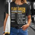 Flight Surgeon Hourly Rate Flight Physician Doctor T-Shirt Gifts for Her
