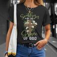 Flower Cross American By Birth Southern By The Grace Of God T-Shirt Gifts for Her