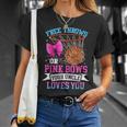 Free Throws Or Pink Bows Your Uncle Loves You Gender Reveal T-Shirt Gifts for Her