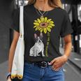 French Bulldog Sunflower Sunshine Frenchie Dog Women T-Shirt Gifts for Her