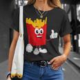 French Fries Ketchup Fast Food Lover Fancy Dress Costume T-Shirt Gifts for Her