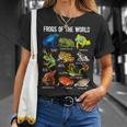 Frog Lover Types Of Frogs Frog Catcher Herpetology Frog T-Shirt Gifts for Her