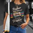 Früher War Alles Besser Ich Binon Früher 80Er 90Er Retro T-Shirt Geschenke für Sie