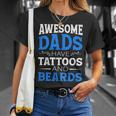 Awesome Dads Have Tattoos And Beards Father's Day T-Shirt Gifts for Her Awesome Dads Have Tattoos And Beards Father's Day T-Shirt Gifts for Her
