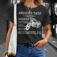 Beard Awesome Dad Beard Tattoos And Motorcycles T-Shirt Gifts for Her