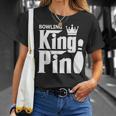 Bowling King Pin Bowling League Team T-Shirt Gifts for Her