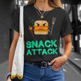 Burger Snack Attack Food Snacks T-Shirt Gifts for Her