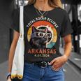 Cat Wearing Solar Eclipse Viewers April 2024 Arkansas T-Shirt Gifts for Her