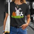 Easter Boys Baseball Basketball Soccer Bunnies Rabbit T-Shirt Gifts for Her