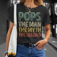 Father's Day Pops The Man The Myth The Legend T-Shirt Gifts for Her