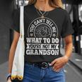 Grandpa Grandson Saying Graphic Vintage T-Shirt Gifts for Her