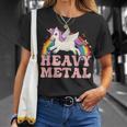 Ironic Cool Unicorn Heavy Metal Music Festival T-Shirt Gifts for Her