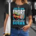 Life Is Too Short To Waste Time Matching Socks T-Shirt Gifts for Her
