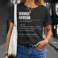 Service Advisor Definition With Prononciation T-Shirt Gifts for Her