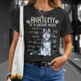 Siberian Husky Dog Holder Anatomy Dog T-Shirt Geschenke für Sie