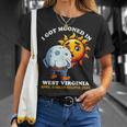 Solar Eclipse West Virginia 2024 Mooned Humor T-Shirt Gifts for Her