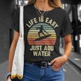 Surfing Life Is Easy Just Add Water Cool Surfer T-Shirt Gifts for Her
