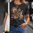 Thanksgiving Turkey On A Motorcycle T-Shirt Gifts for Her
