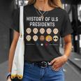 History Of Us Presidents Joe Biden Anti Trump Humor T-Shirt Gifts for Her