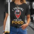 I Travel For The Food Traveling Restaurant Food Critic T-Shirt Gifts for Her