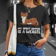 Weasel Lover My Spirit Animal Is A Weasel T-Shirt Gifts for Her