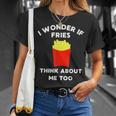 Workout Gym French Fries T-Shirt Gifts for Her